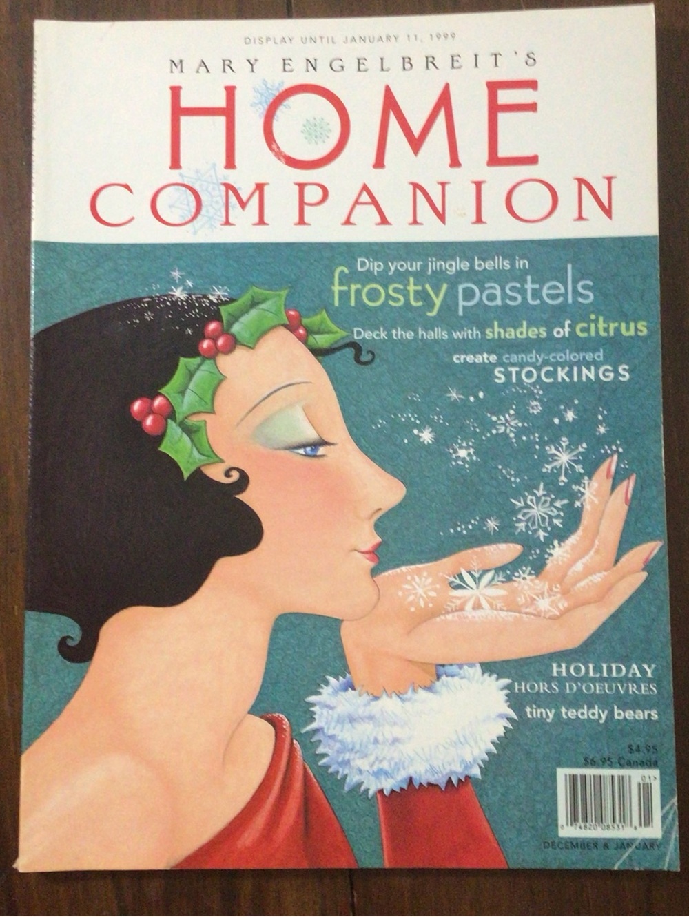 Mary Engelbreit HOME COMPANION Magazine Dec 98/Jan 99 Holiday Ideas w/Paper Doll